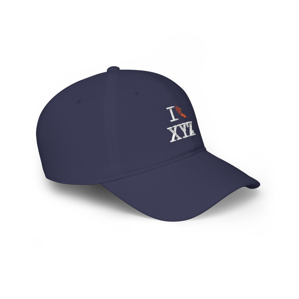 I Run baseball cap, orange logo
