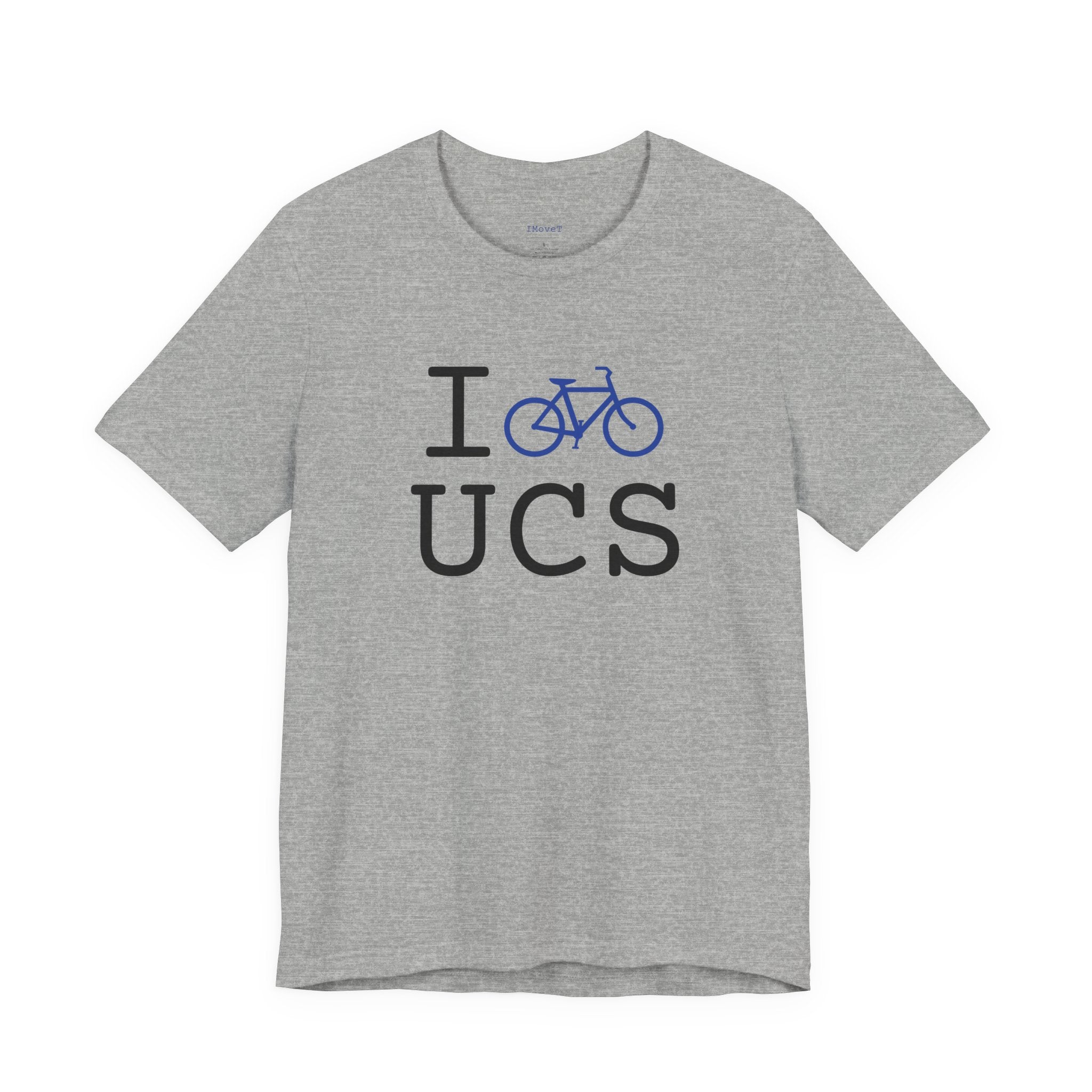 I Bike ___ unisex T, blue bike
