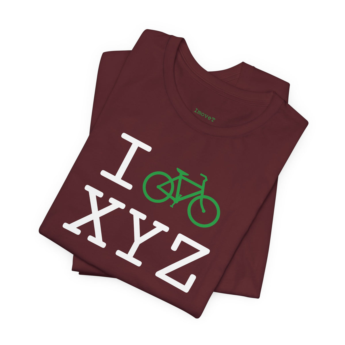 I Bike unisex T, green bike