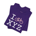 I Bike unisex T, pink bike