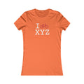 I Bike women's T, crimson bike