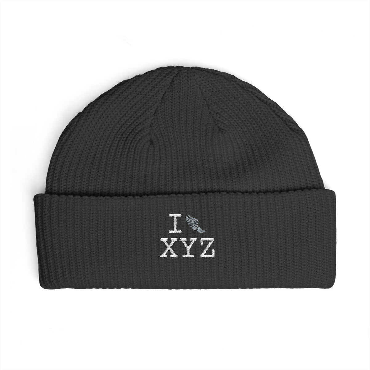 I Run beanie, grey logo