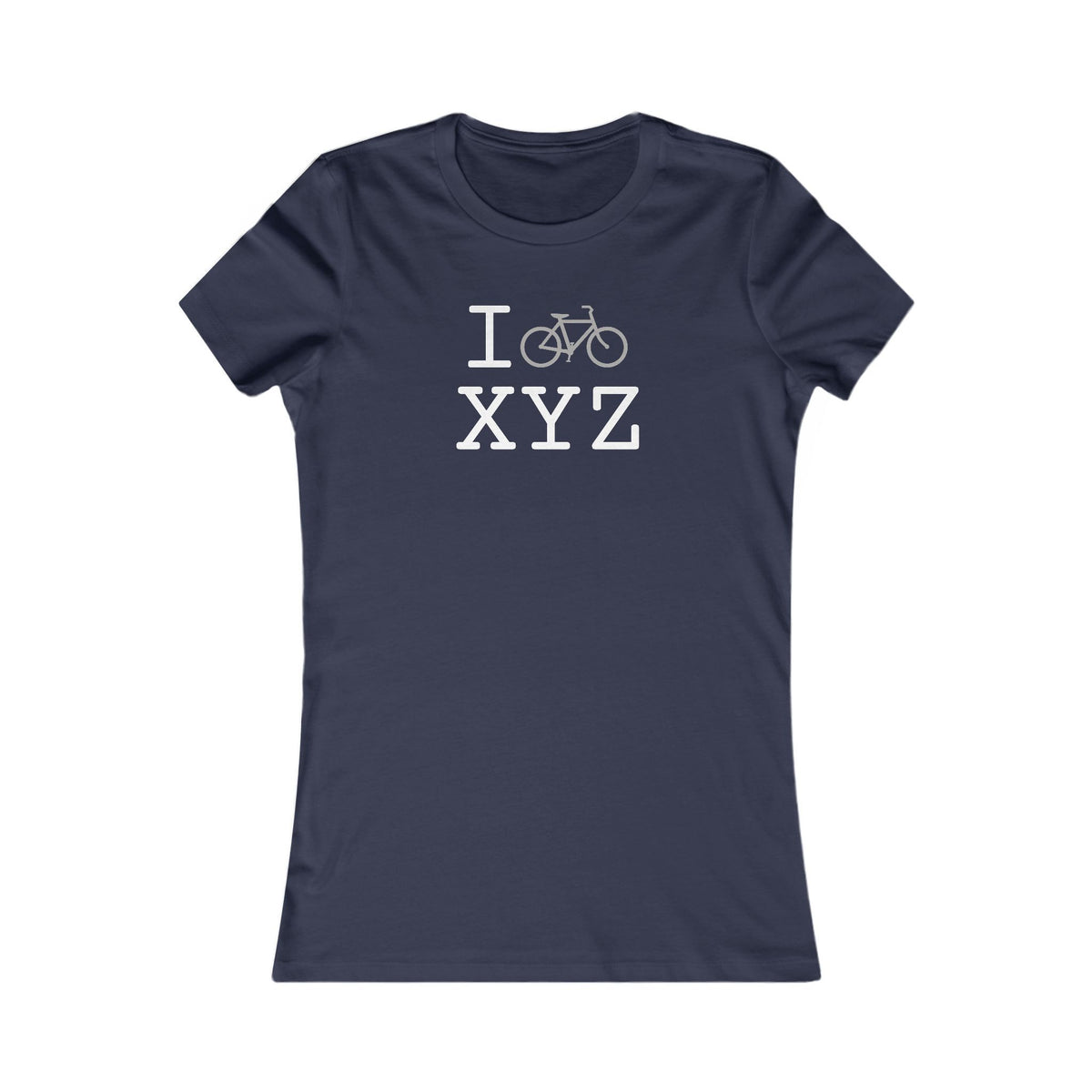 I Bike women's T, grey bike