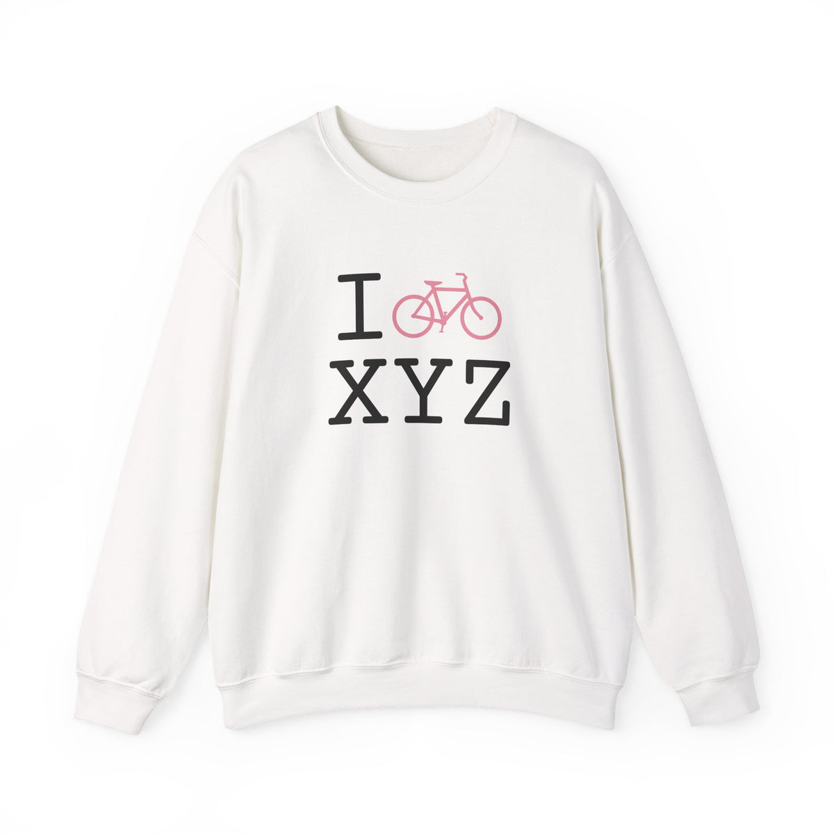 I Bike sweatshirt, pink bike