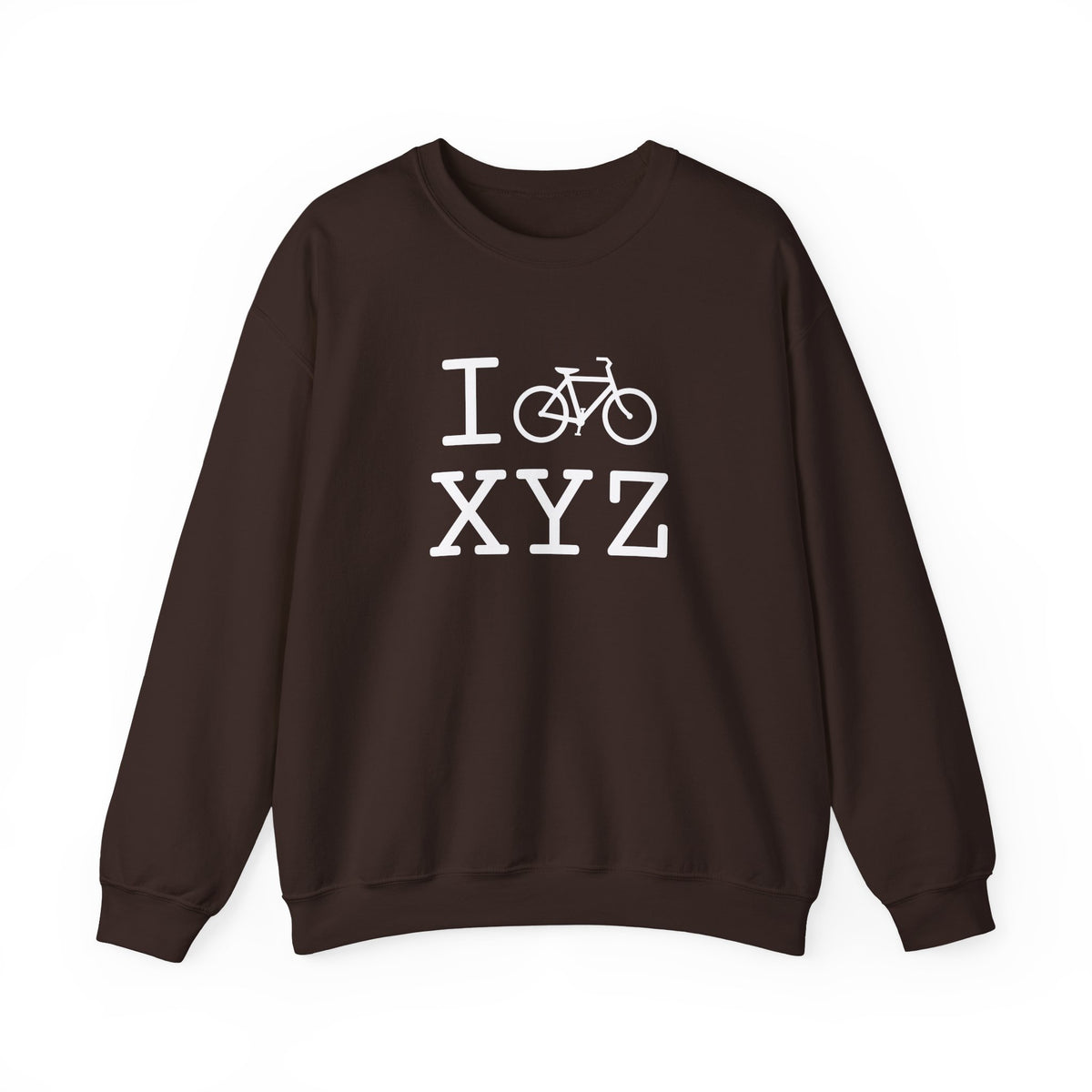 I Bike sweatshirt, white bike