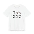 I Bike ___ unisex T, brown bike