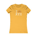 I Bike women's T, dark orange bike