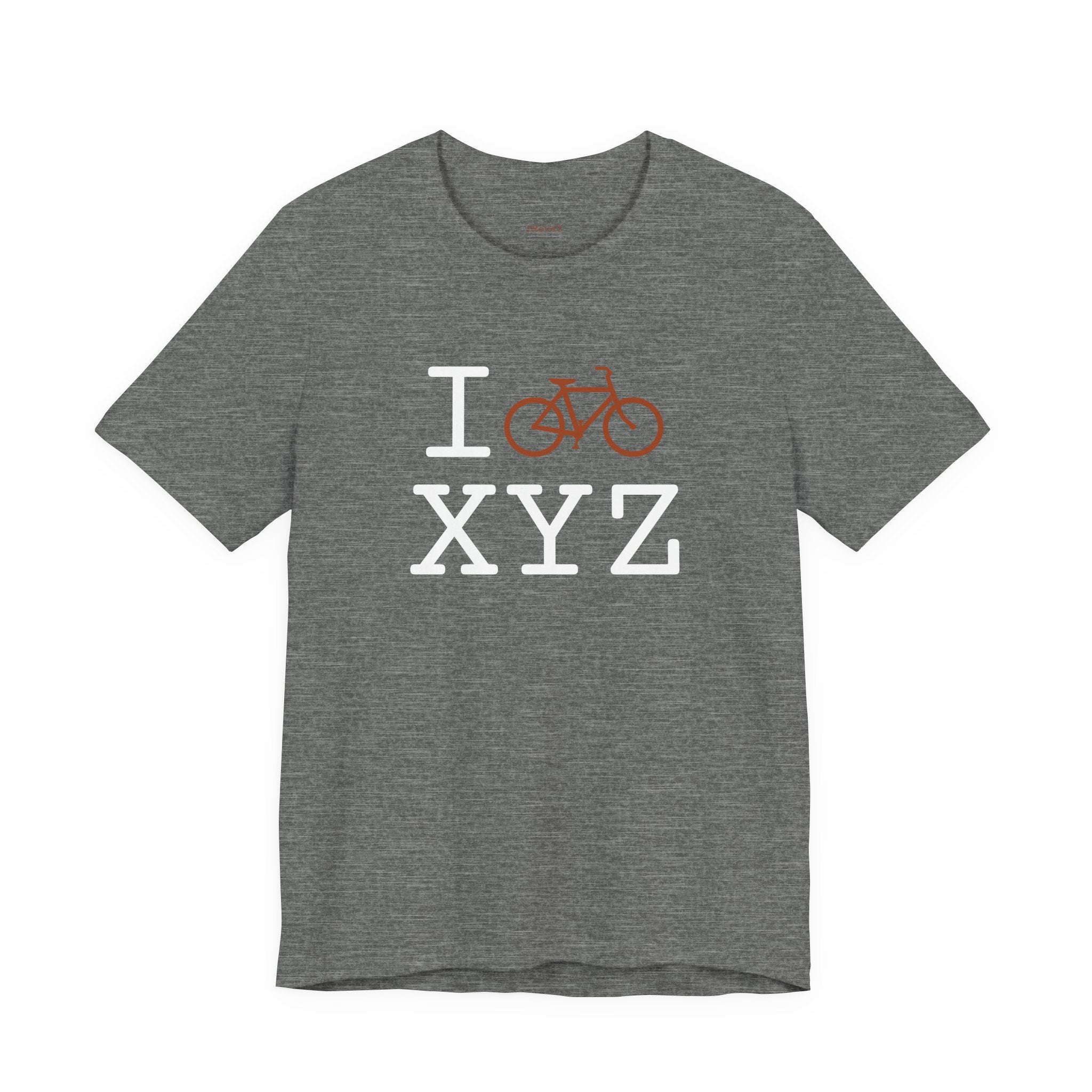 I Bike ___ unisex T, autumn bike