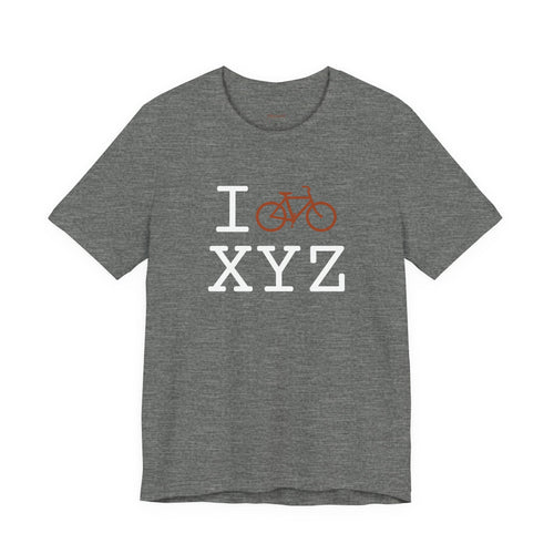 I Bike unisex T, autumn bike