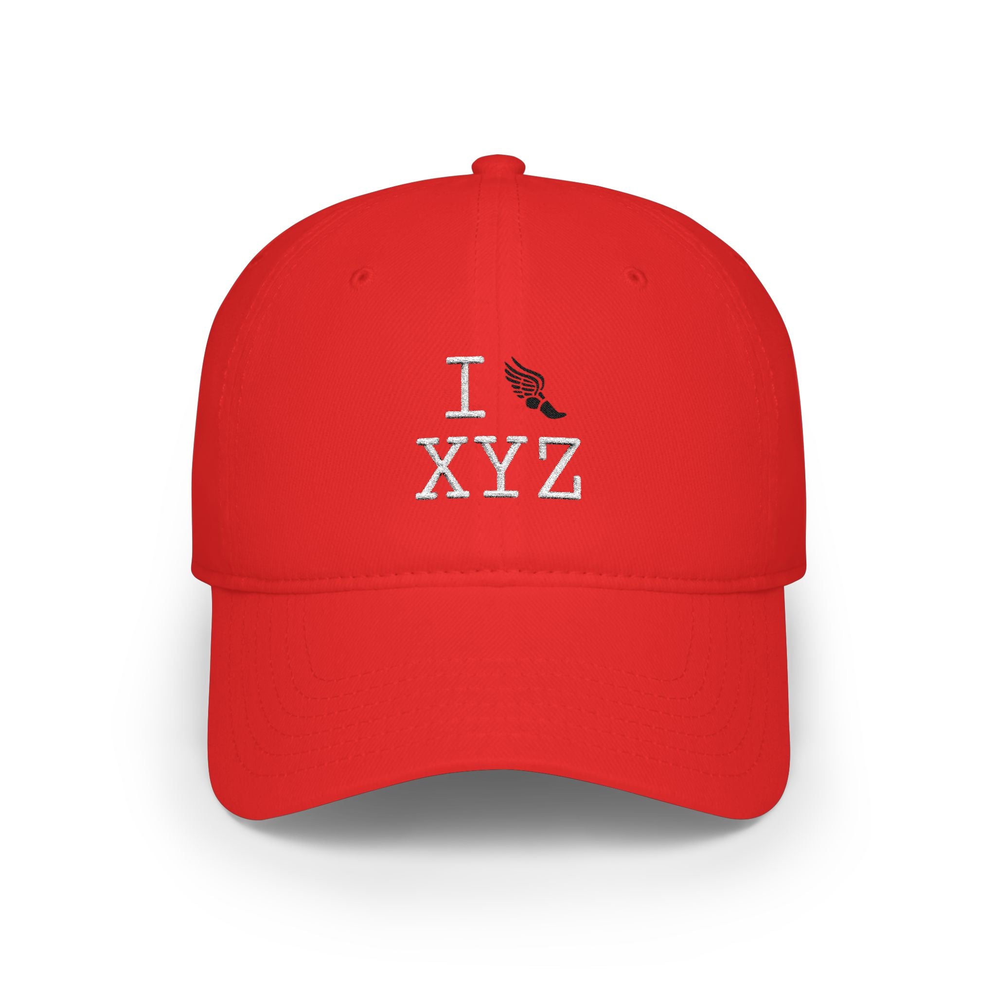 I Run baseball cap, black logo