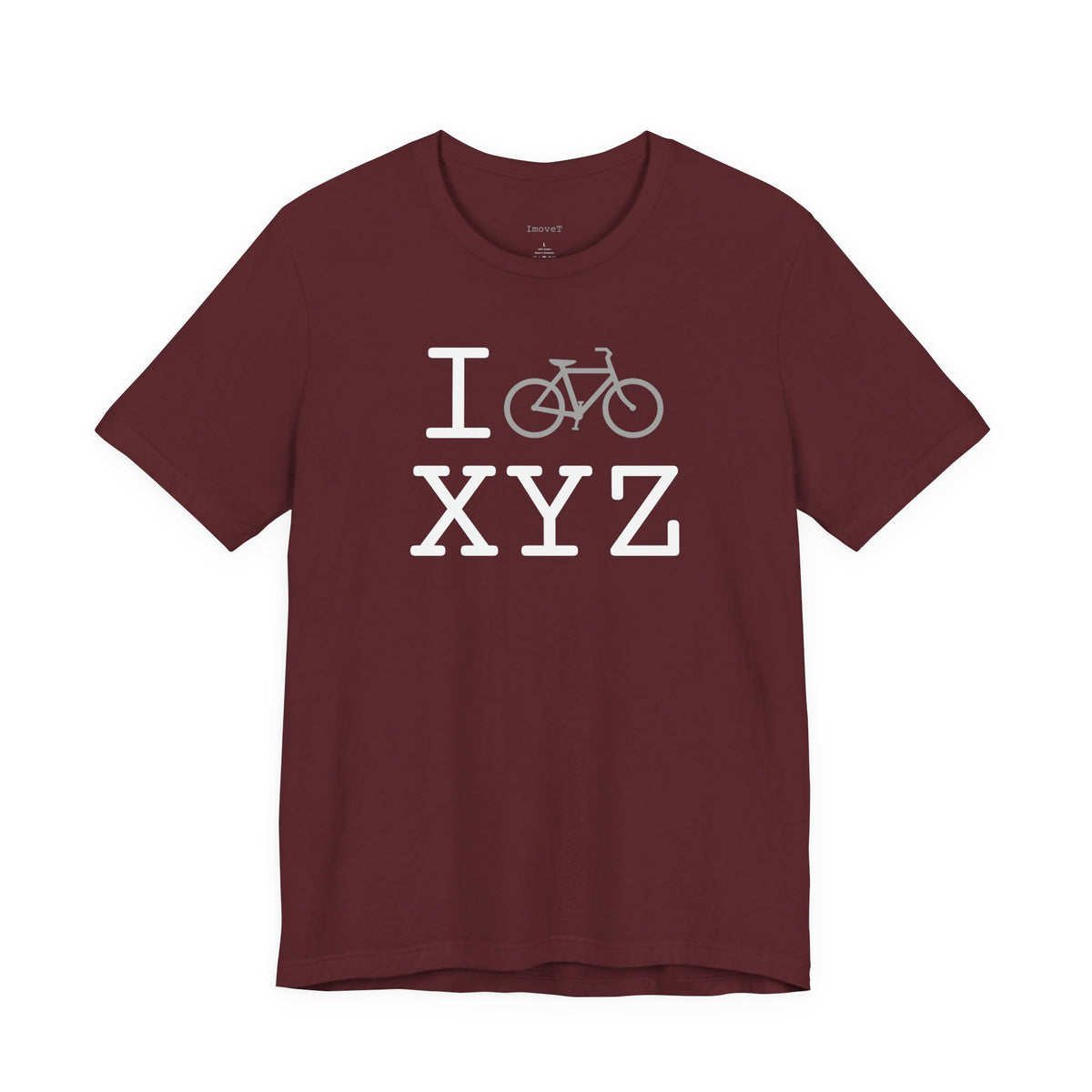 I Bike unisex T, grey bike