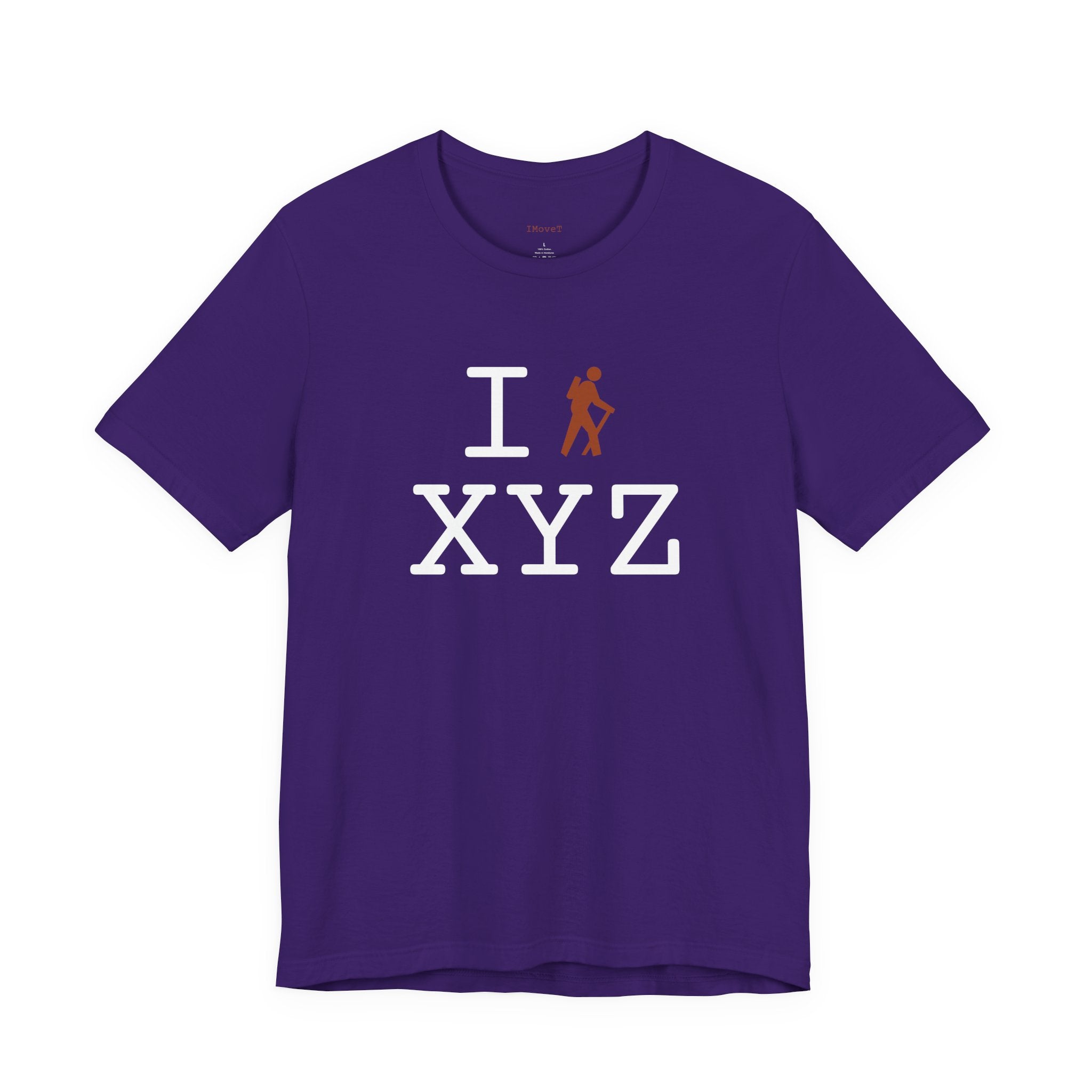 I Hike ___ unisex T, autumn hiker