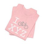 I Bike unisex T, grey bike
