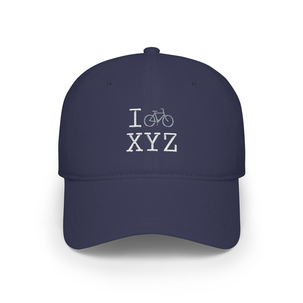 I Bike baseball cap, grey bike