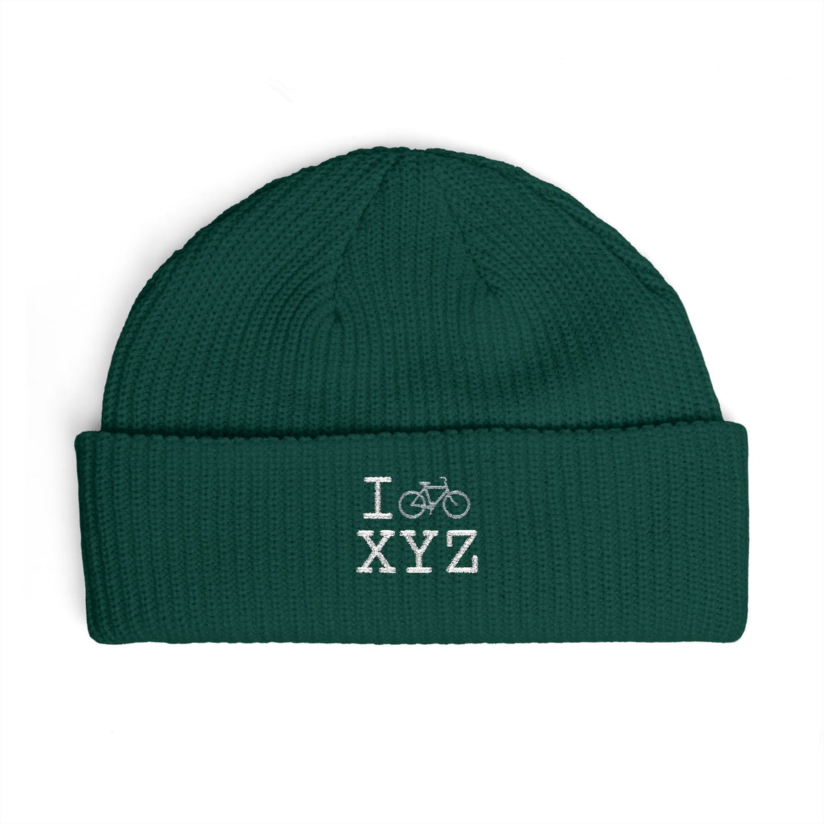 I Bike beanie, grey bike