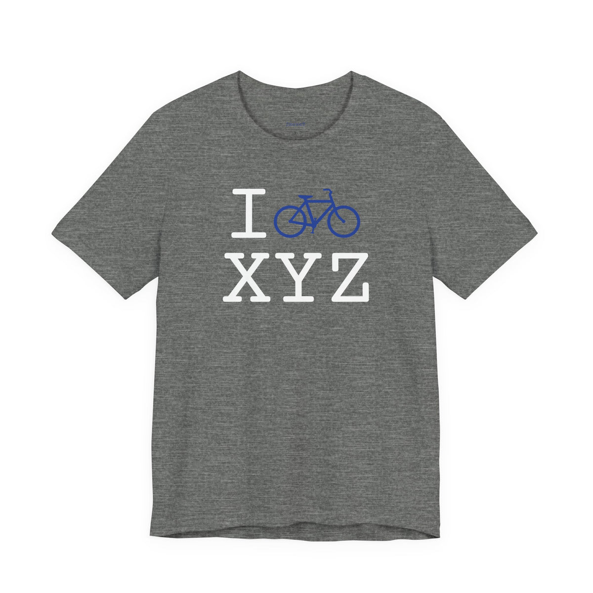 I Bike unisex T, blue bike
