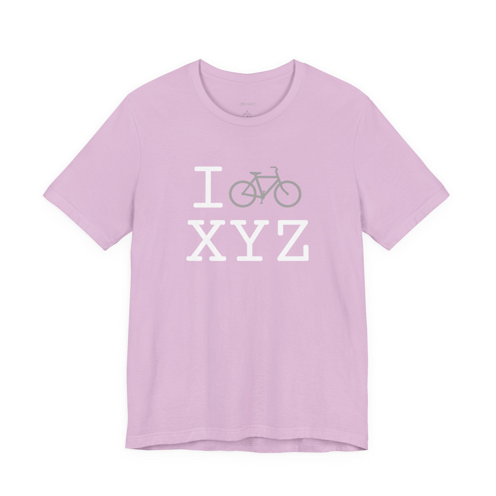 I Bike ___ unisex T, grey bike