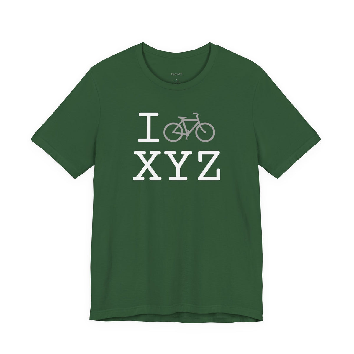 I Bike unisex T, grey bike