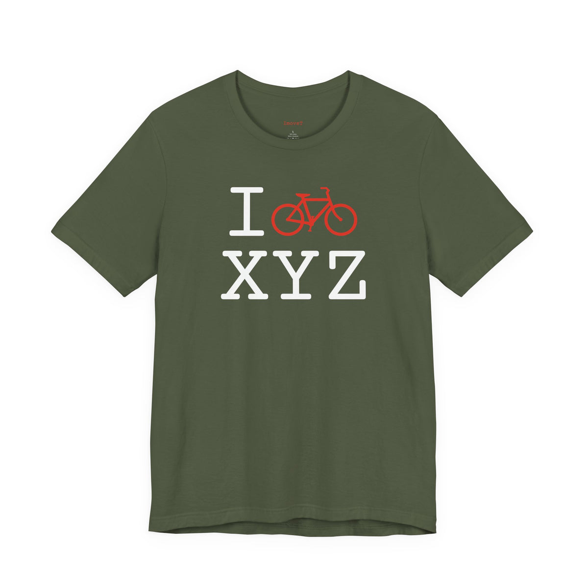 I Bike unisex T, red bike