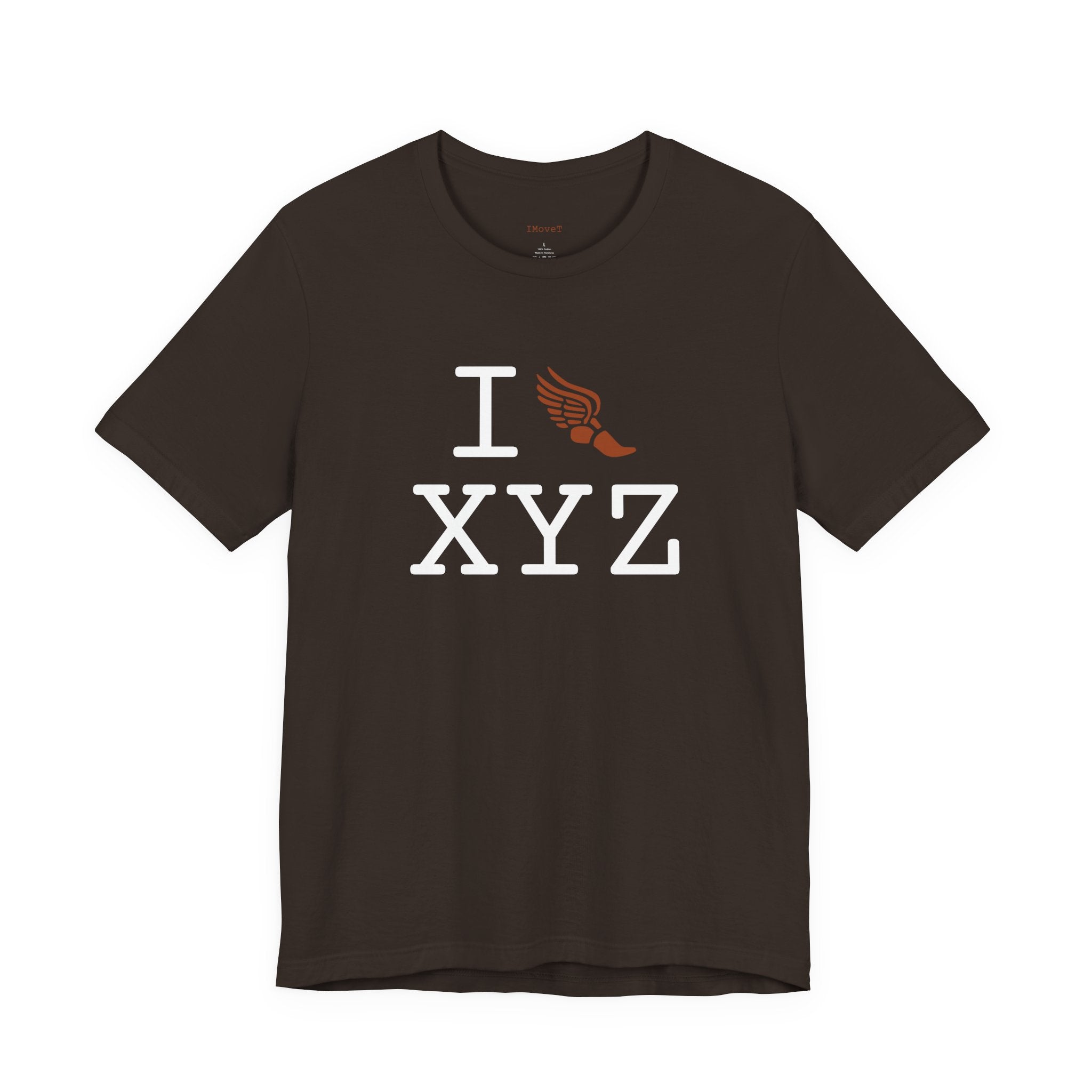 I Run ___ unisex T, autumn logo