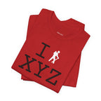 I Hike unisex T, white hiker