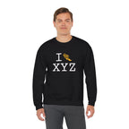 I Run sweatshirt, yellow logo