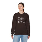 I Bike sweatshirt, white bike