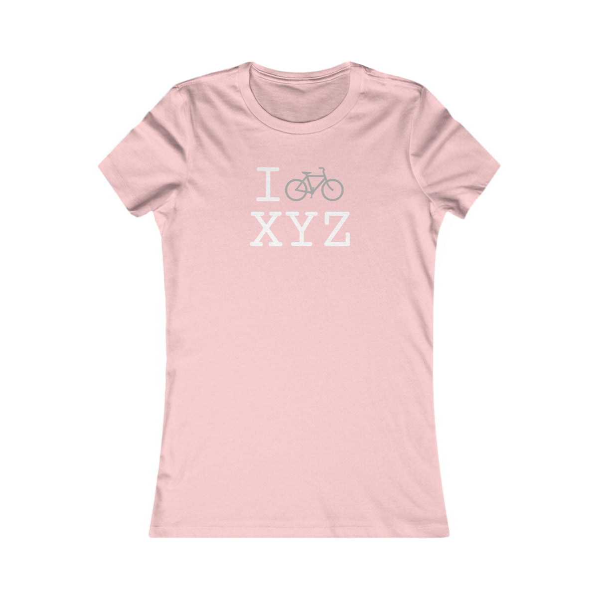 I Bike women's T, grey bike