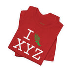 I Run unisex T, green logo