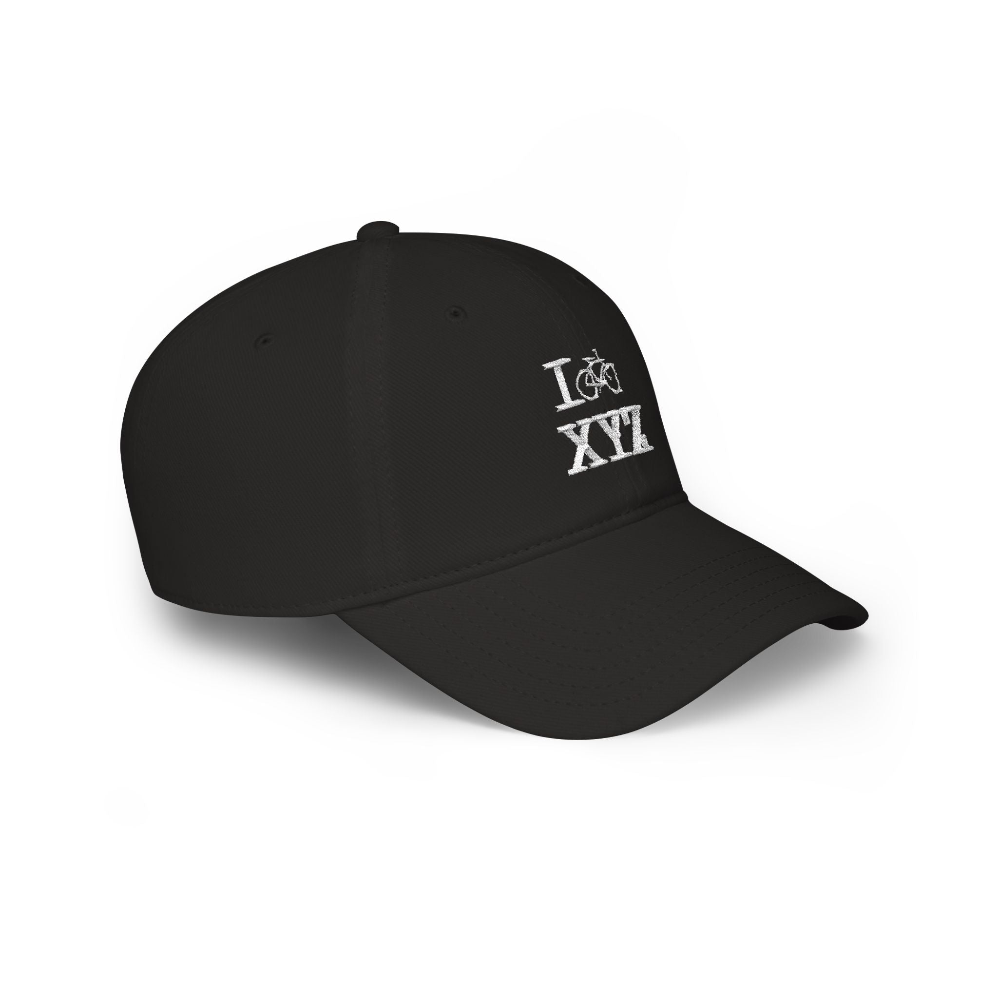 I Bike baseball cap, white bike