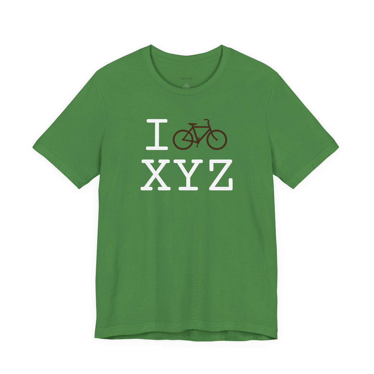 I Bike unisex T, brown bike