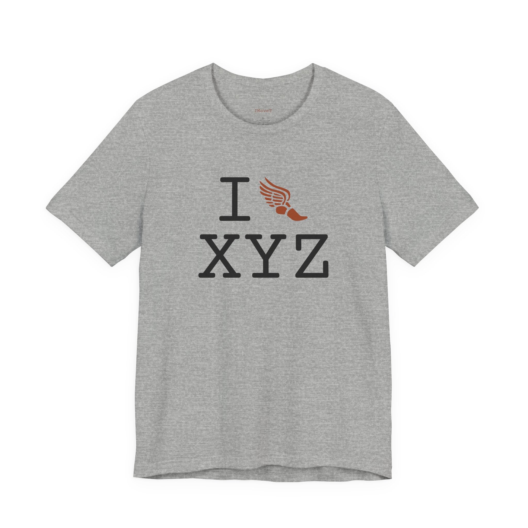 I Run ___ unisex T, autumn logo