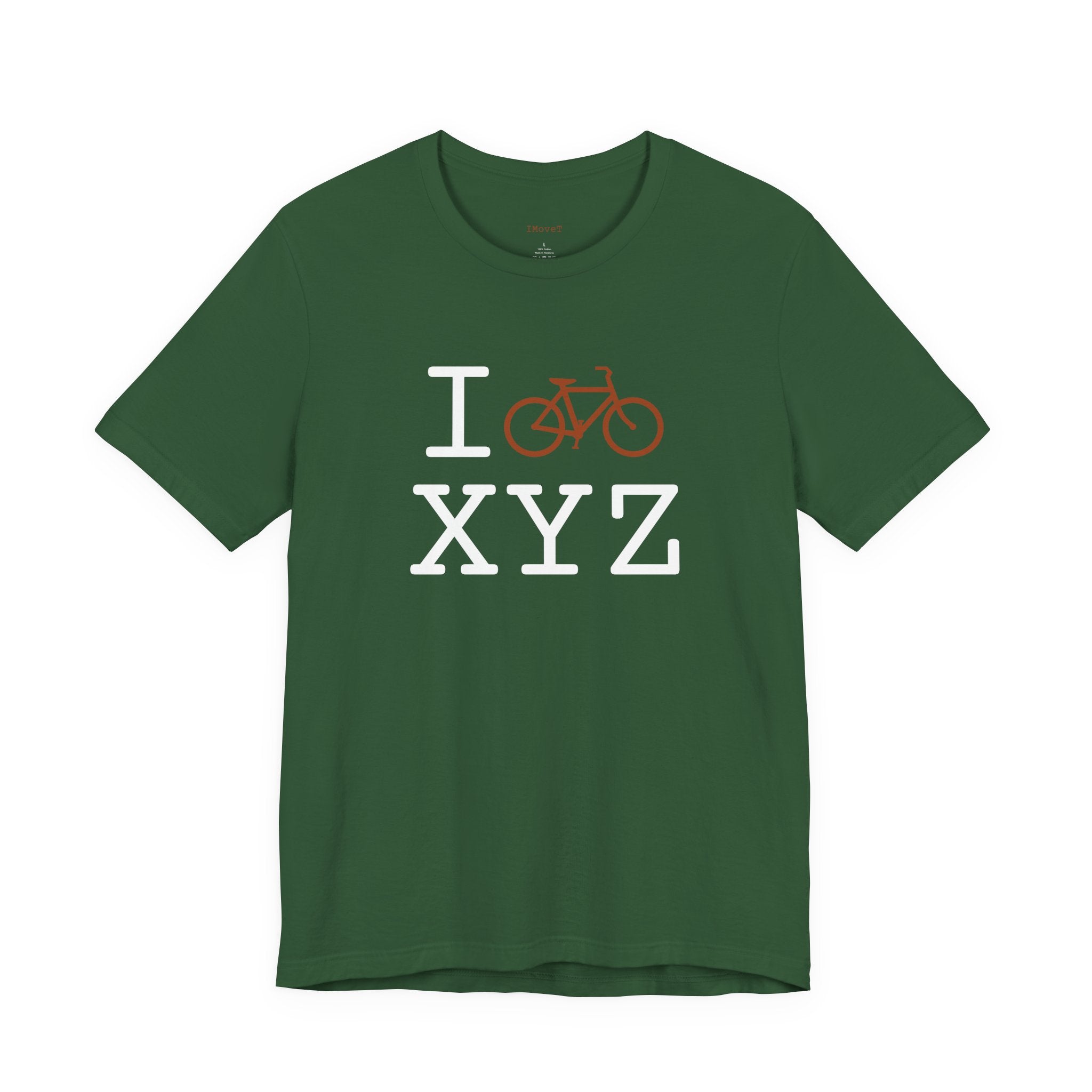 I Bike ___ unisex T, autumn bike