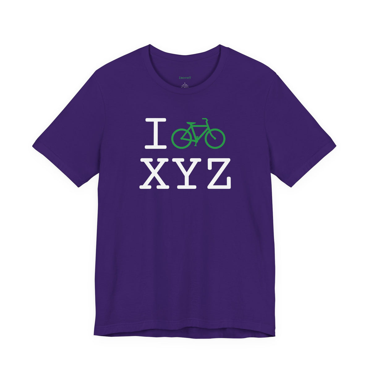I Bike unisex T, green bike