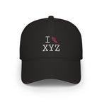 I Run baseball cap, pink logo