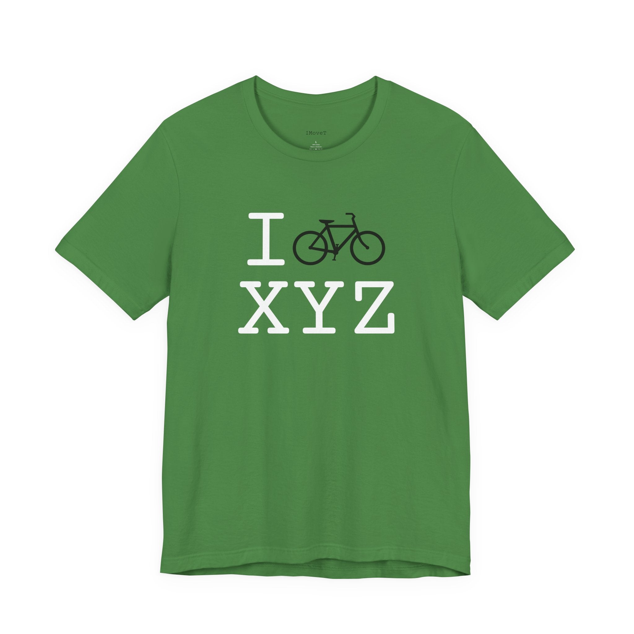 I Bike ___ unisex T, black bike