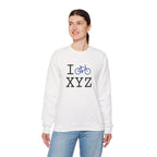 I Bike sweatshirt, blue bike