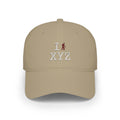 I Hike baseball cap, maroon hiker