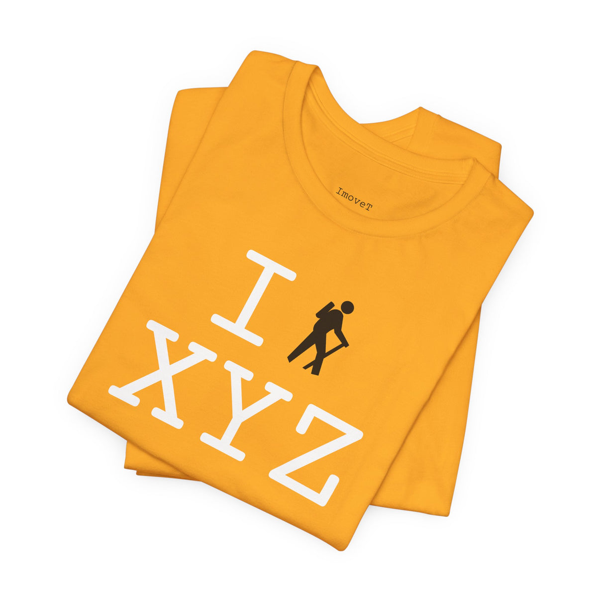 I Hike unisex T, black hiker