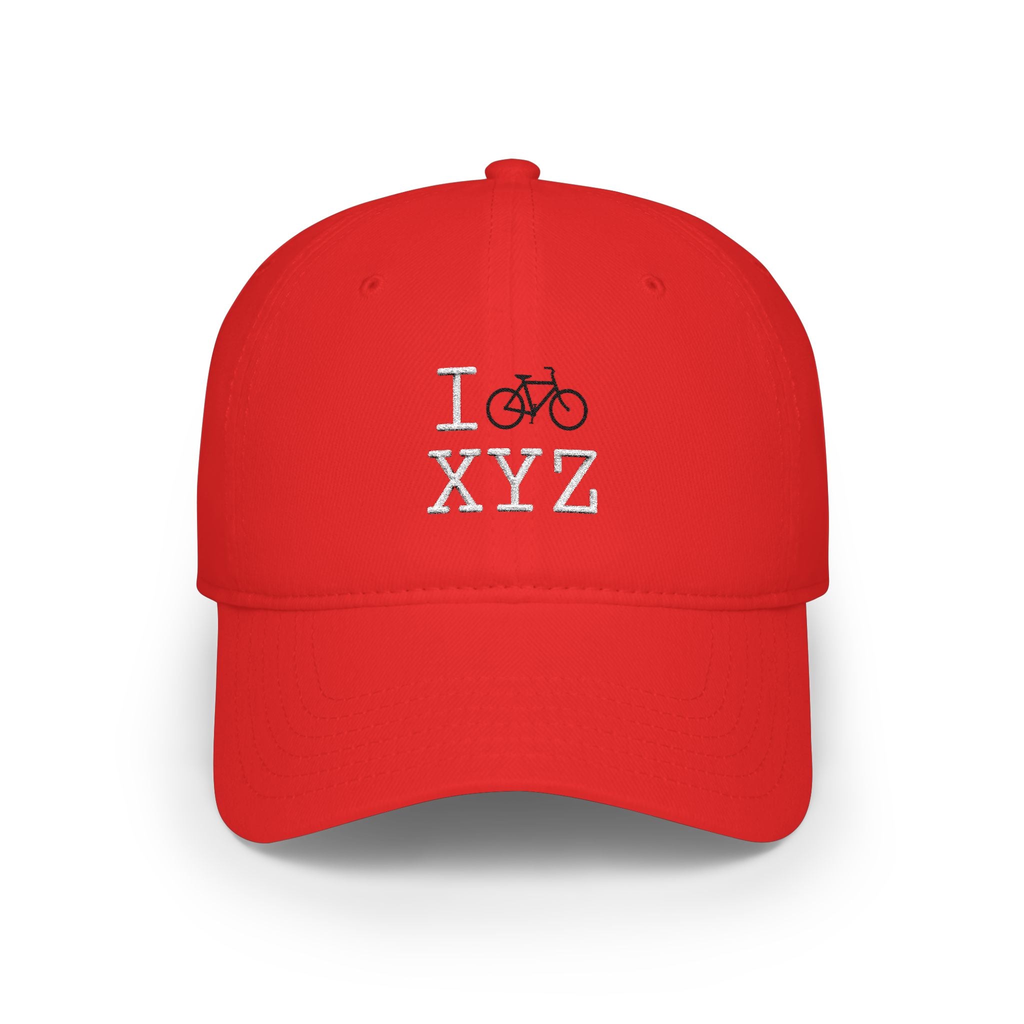 I Bike baseball cap, black bike