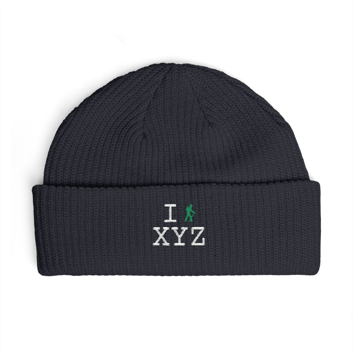I Hike beanie, green hiker