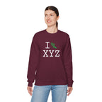 I Run sweatshirt, green logo
