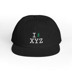 I Hike athletic hat, green hiker