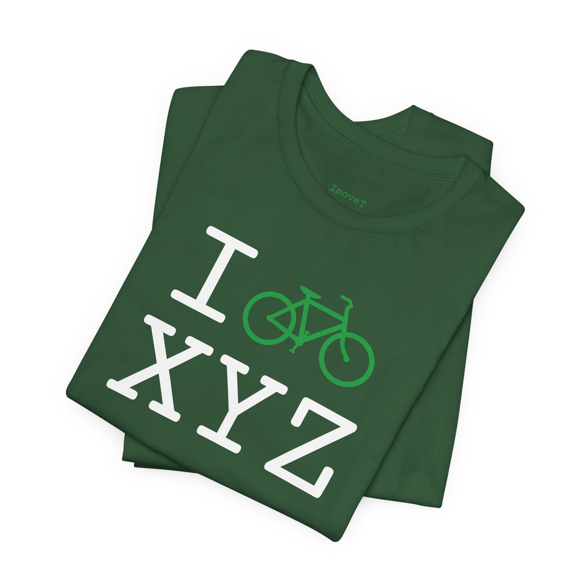 I Bike unisex T, green bike