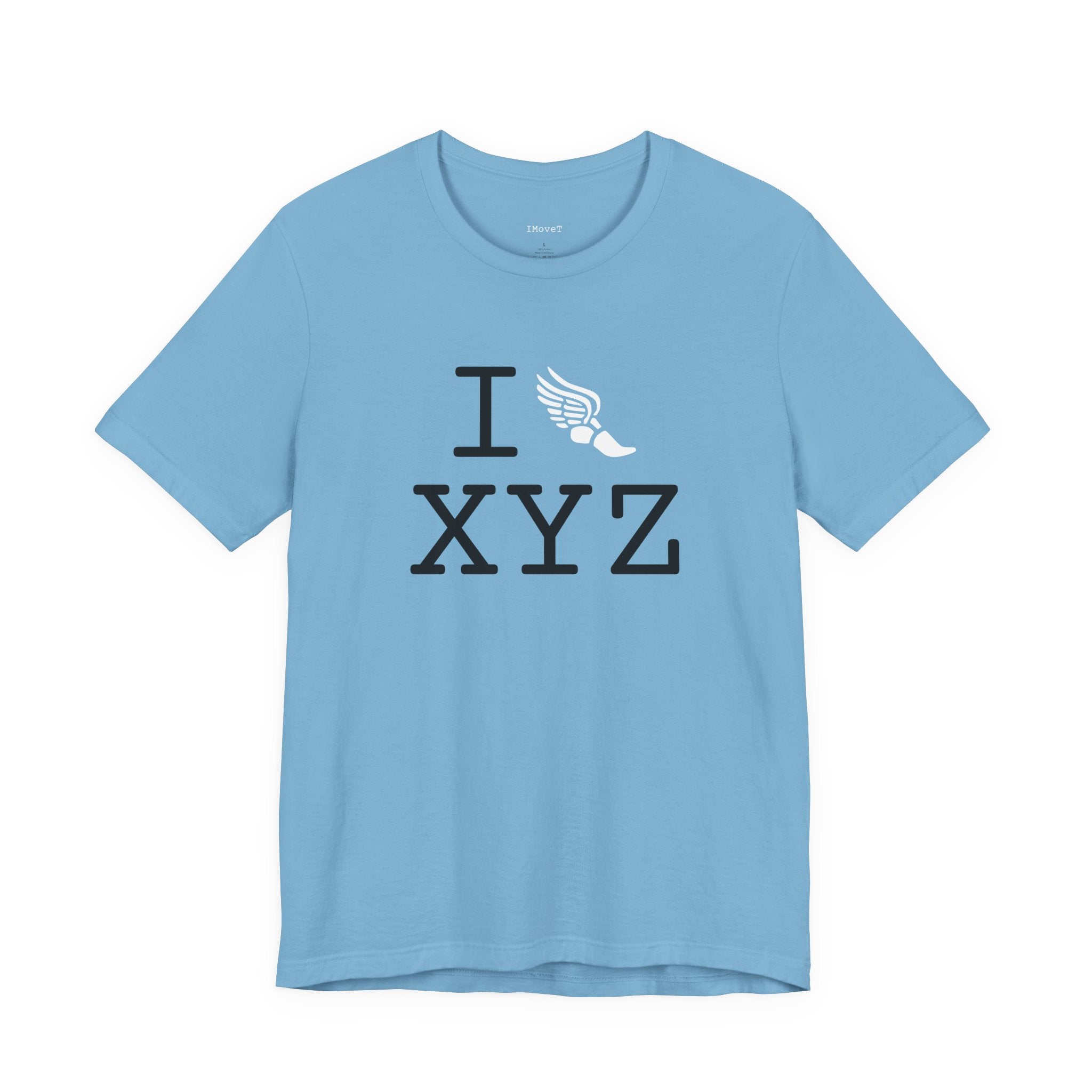 I Run ___ unisex T, white logo