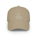 I Hike baseball cap, white hiker