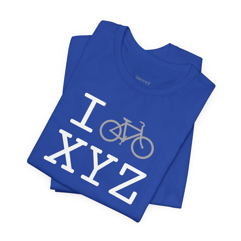 I Bike unisex T, grey bike
