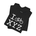 I Bike unisex T, white bike