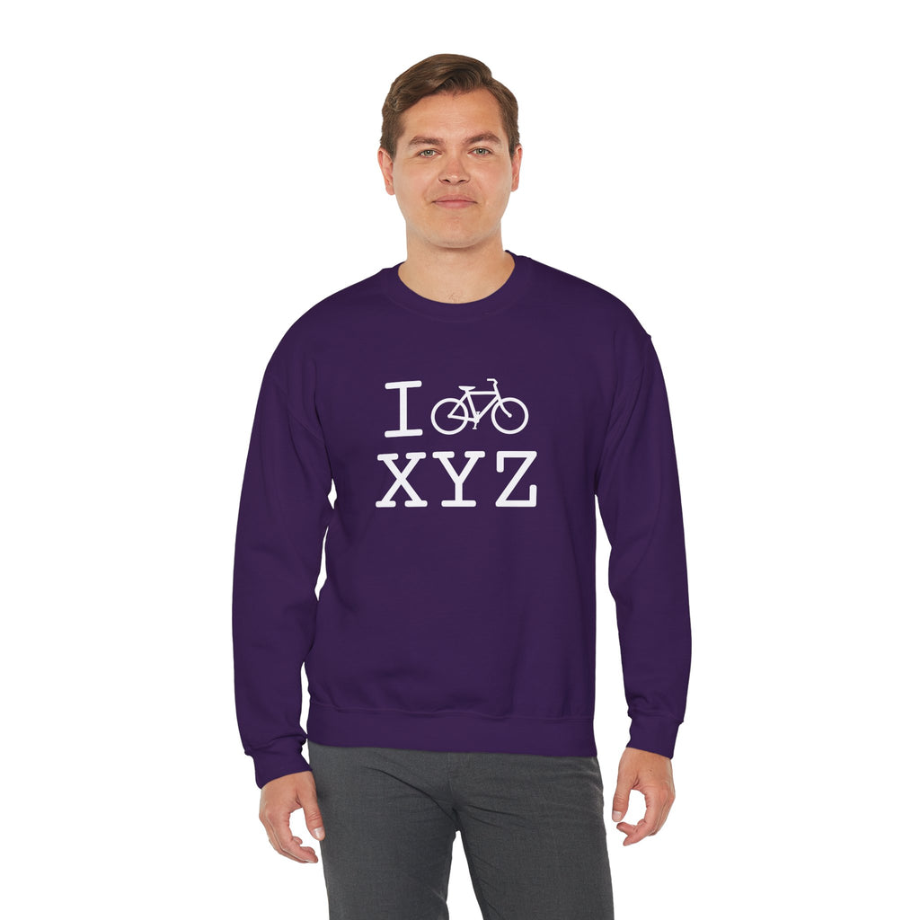 I Bike sweatshirt, white bike