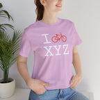 I Bike unisex T, orange bike